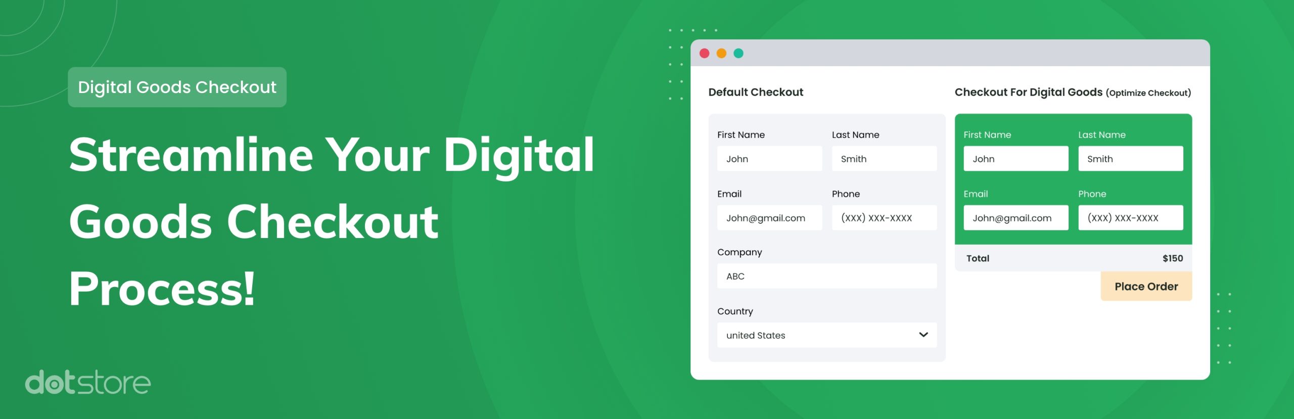 Digital Goods For WooCommerce Checkout Preview Wordpress Plugin - Rating, Reviews, Demo & Download