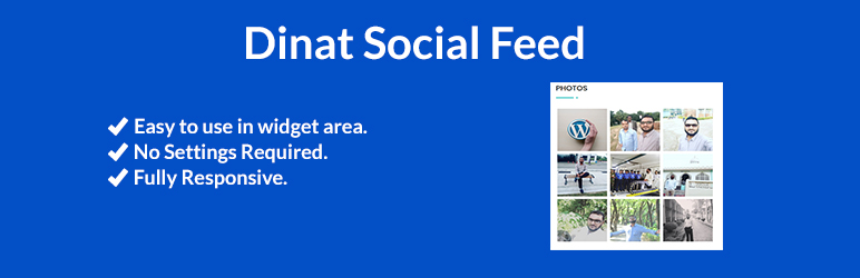 Dinat Social Feed Preview Wordpress Plugin - Rating, Reviews, Demo & Download