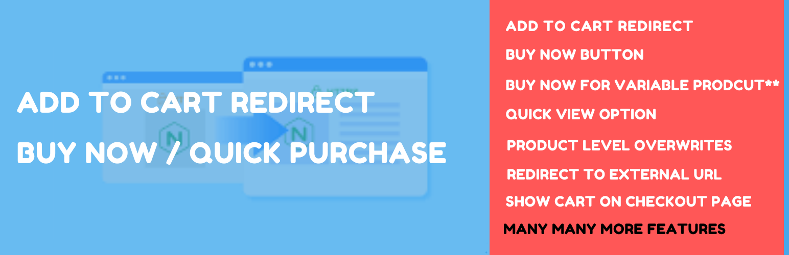 Direct Checkout, Add To Cart Redirect, Quick Purchase Button, Buy Now Button, Quick View Button For WooCommerce Preview Wordpress Plugin - Rating, Reviews, Demo & Download