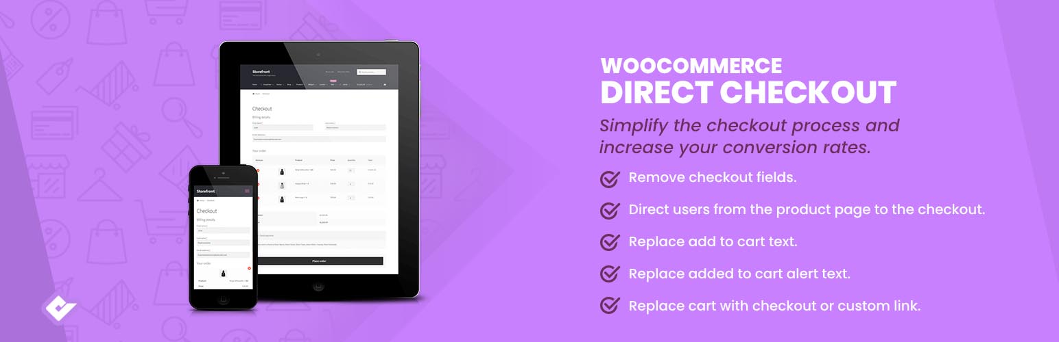 Direct Checkout For WooCommerce Preview Wordpress Plugin - Rating, Reviews, Demo & Download