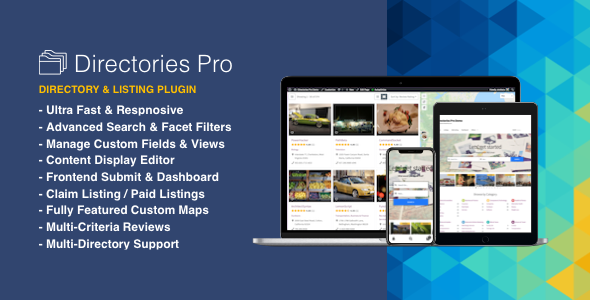 Directories Pro – Directory Plugin For WordPress Preview - Rating, Reviews, Demo & Download