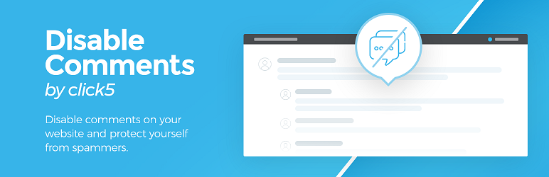 Disable Comments By Click5 Preview Wordpress Plugin - Rating, Reviews, Demo & Download
