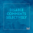 Disable Comments Selectively