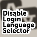 Disable Login Language Selector
