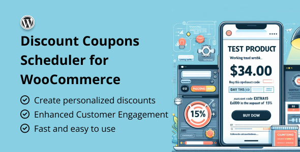 Discount Coupons Scheduler For WooCommerce Preview Wordpress Plugin - Rating, Reviews, Demo & Download