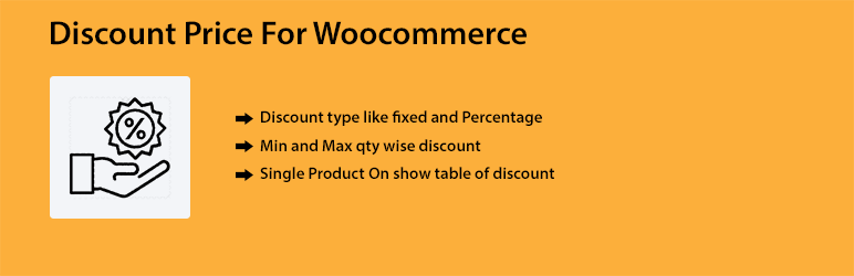 Discount Price For Woocommerce Preview Wordpress Plugin - Rating, Reviews, Demo & Download