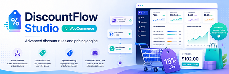 DiscountFlow Studio For WooCommerce Preview Wordpress Plugin - Rating, Reviews, Demo & Download