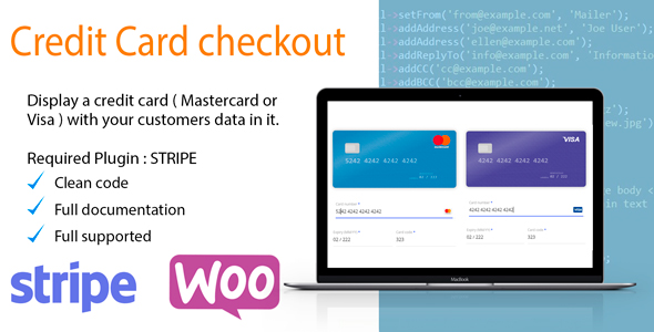 Display A Visual Credit Card On Your Checkout Preview Wordpress Plugin - Rating, Reviews, Demo & Download