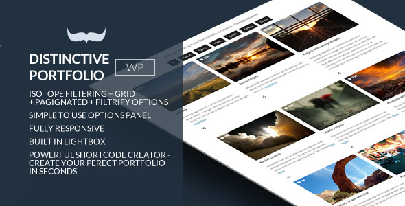 Distinctive Portfolio – 4 In 1 WordPress Portfolio Preview - Rating, Reviews, Demo & Download