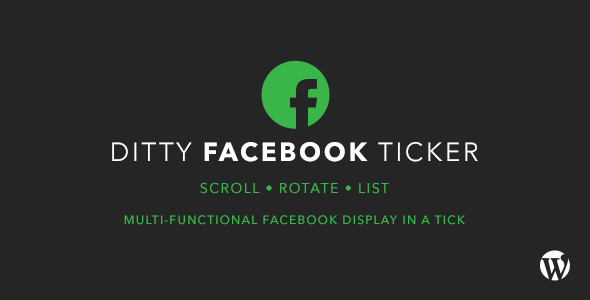 Ditty Facebook Ticker Preview Wordpress Plugin - Rating, Reviews, Demo & Download
