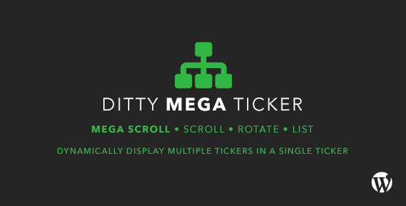 Ditty Mega Ticker Preview Wordpress Plugin - Rating, Reviews, Demo & Download