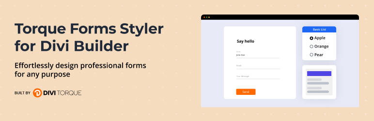 Divi Form Styler For CF7, Gravity Forms, Fluent Forms Preview Wordpress Plugin - Rating, Reviews, Demo & Download