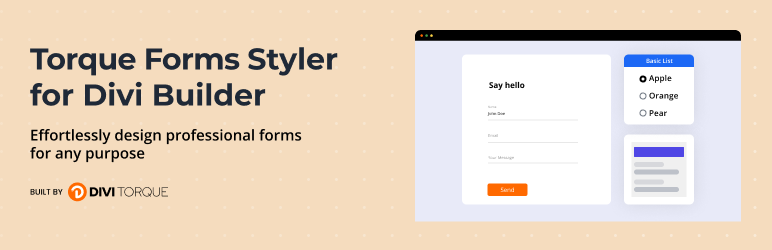 Divi Forms Styler – Gravity Forms, Fluent Forms & Contact Form 7 Preview Wordpress Plugin - Rating, Reviews, Demo & Download