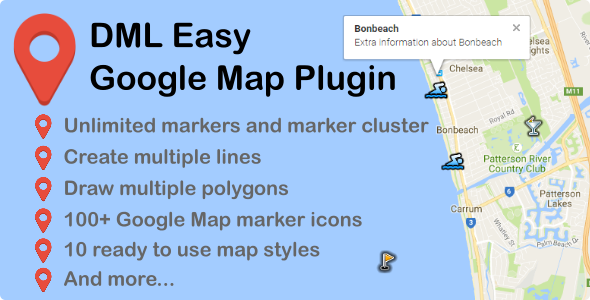 DML Easy Google Map Plugin Preview - Rating, Reviews, Demo & Download