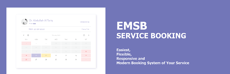 Doctor Appointment Booking Plugin – EMSB Preview - Rating, Reviews, Demo & Download