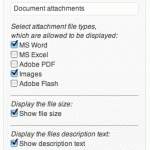 Document Attachment Widget