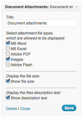 Document Attachment Widget Preview Wordpress Plugin - Rating, Reviews, Demo & Download