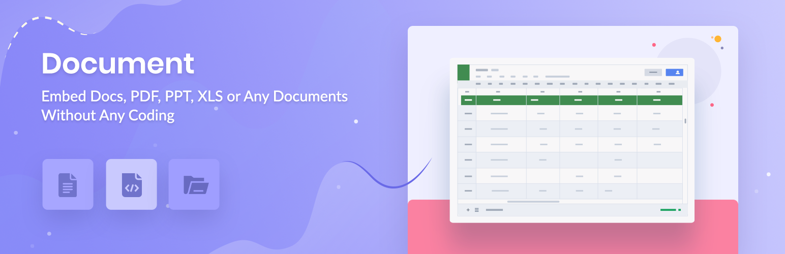 Document Block – Upload & Embed Docs, PDF, PPT, XLS Or Any Documents Preview Wordpress Plugin - Rating, Reviews, Demo & Download