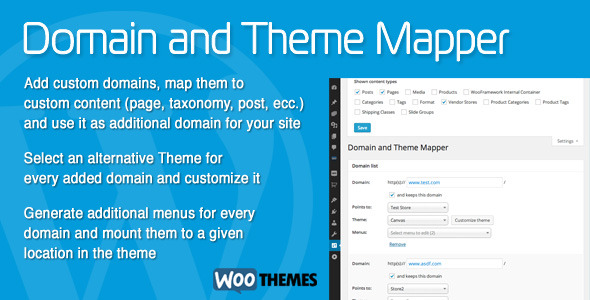 Domain And Theme Mapper Preview Wordpress Plugin - Rating, Reviews, Demo & Download