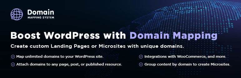Domain Mapping System | Create Microsites With Alias Domains (multisite Optional) Preview Wordpress Plugin - Rating, Reviews, Demo & Download