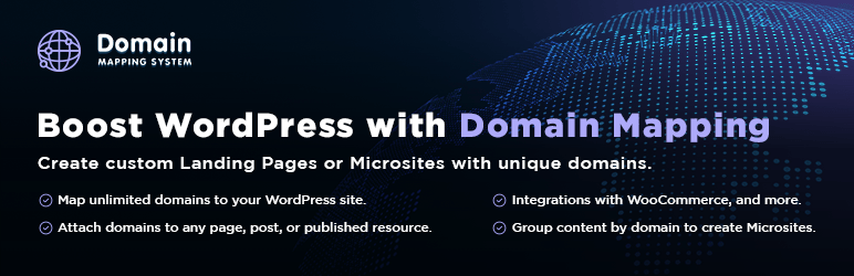 Domain Mapping System | Create Microsites With Multiple Alias Domains (multisite Optional) Preview Wordpress Plugin - Rating, Reviews, Demo & Download