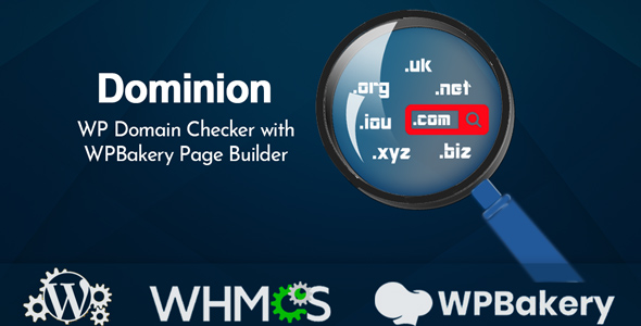 Dominion – WP Domain Checker With WPBakery Page Builder Preview Wordpress Plugin - Rating, Reviews, Demo & Download