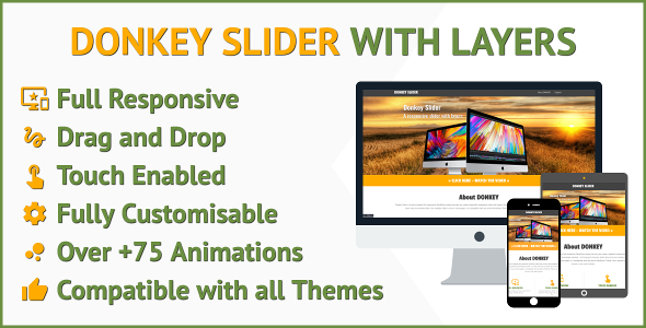 Donkey Slider Responsive Slider With Layers Preview Wordpress Plugin - Rating, Reviews, Demo & Download