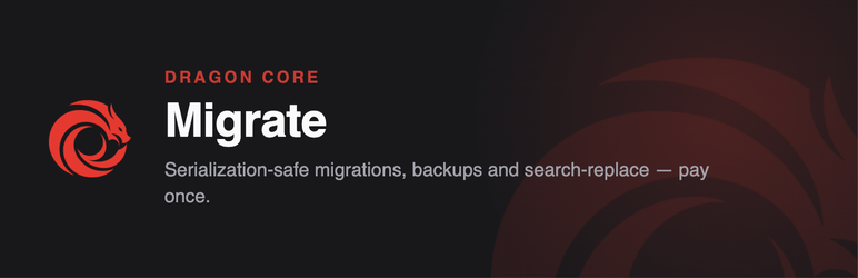 Dragon Migrate Preview Wordpress Plugin - Rating, Reviews, Demo & Download