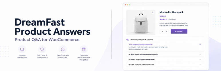 DreamFast Product Answers Preview Wordpress Plugin - Rating, Reviews, Demo & Download