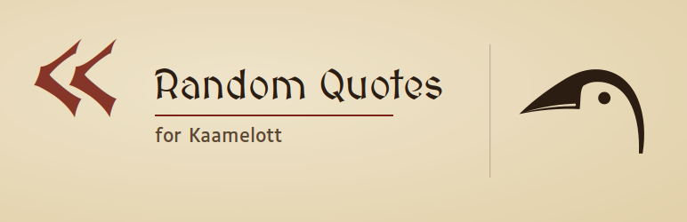 DS-Web Random Quotes For Kaamelott Preview Wordpress Plugin - Rating, Reviews, Demo & Download