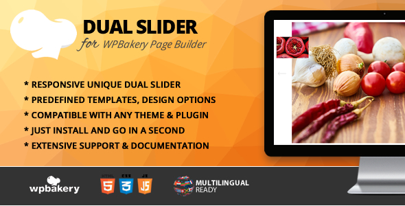Dual Slider Addon For WPBakery Page Builder Preview Wordpress Plugin - Rating, Reviews, Demo & Download