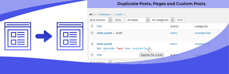 Duplicate Page Preview Wordpress Plugin - Rating, Reviews, Demo & Download