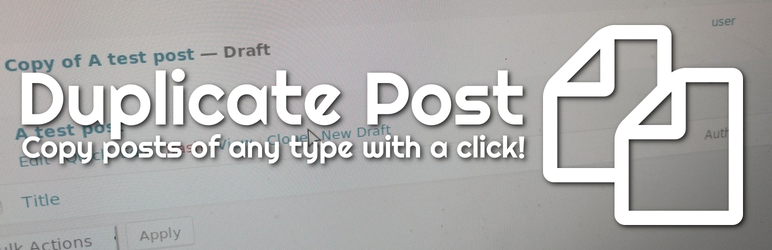 Duplicate Post And Post Types Preview Wordpress Plugin - Rating, Reviews, Demo & Download