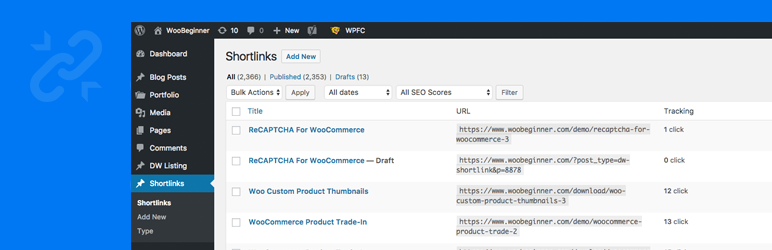 DW Shortlinks Preview Wordpress Plugin - Rating, Reviews, Demo & Download