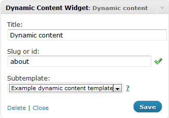 Dynamic Content Widget Preview Wordpress Plugin - Rating, Reviews, Demo & Download