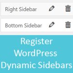 Dynamically Register Sidebars