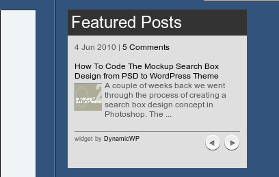 DynamicWP Featured Post Preview Wordpress Plugin - Rating, Reviews, Demo & Download