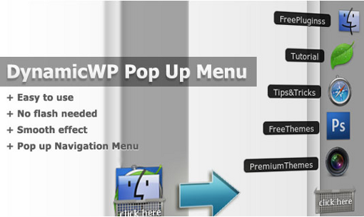 DynamicWP Pop-Up Menu Preview Wordpress Plugin - Rating, Reviews, Demo & Download