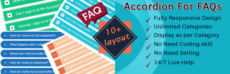 Easy Accordion FAQ Preview Wordpress Plugin - Rating, Reviews, Demo & Download