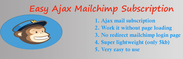 Easy Ajax MailChimp Preview Wordpress Plugin - Rating, Reviews, Demo & Download
