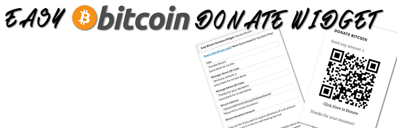 Easy Bitcoin Donation Widget Preview Wordpress Plugin - Rating, Reviews, Demo & Download