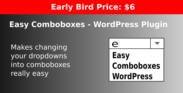 Easy Comboboxes – WordPress Plugin Preview - Rating, Reviews, Demo & Download