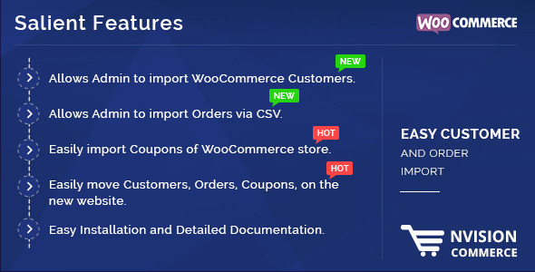 Easy Customer And Order Import In WooCommerce Preview Wordpress Plugin - Rating, Reviews, Demo & Download