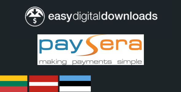 Easy Digital Download PaySera Wordpress Plugin - Rating, Reviews, Demo & Download