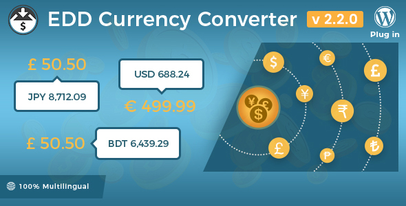 Easy Digital Downloads – Currency Converter Preview Wordpress Plugin - Rating, Reviews, Demo & Download