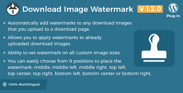 Easy Digital Downloads – Download Image Watermark Preview Wordpress Plugin - Rating, Reviews, Demo & Download
