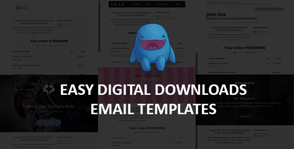 Easy Digital Downloads Email Templates Preview Wordpress Plugin - Rating, Reviews, Demo & Download