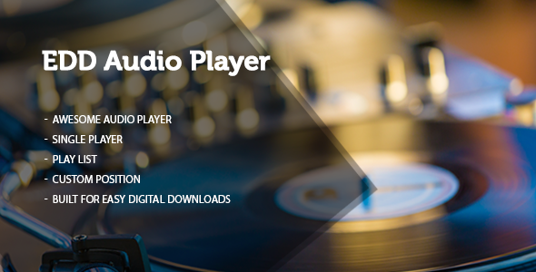 Easy Digital Downloads Product Audio Sampler Player Preview Wordpress Plugin - Rating, Reviews, Demo & Download