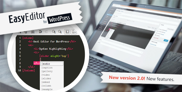 Easy Editor Plugin for Wordpress With Emmet Preview - Rating, Reviews, Demo & Download