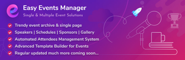 Easy Events Manager Preview Wordpress Plugin - Rating, Reviews, Demo & Download